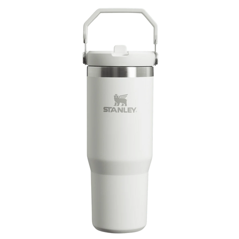 Stanley IceFlow™ Flip Straw Tumbler Pipetli Termos Buz Beyaz - 0.89L