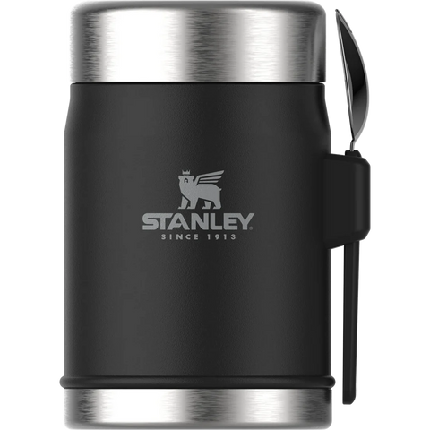 Stanley The Legendary Food Jar + Spork .4L / 14oz - Matte Black Pebble