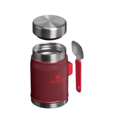 Stanley The Legendary Food Jar + Spork 0.4L / 14oz Cranberry Termos